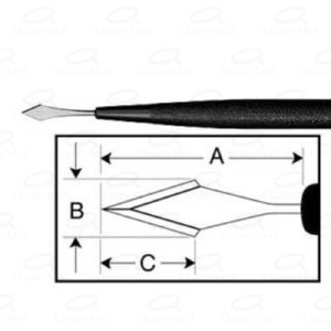 Cuchilla angulada de 0.8mm "Arrow" (Caja con 6)