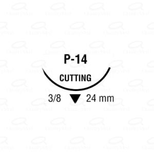 BIOSYN INC 3-0 REV CORT 3/8 24MM 75CM