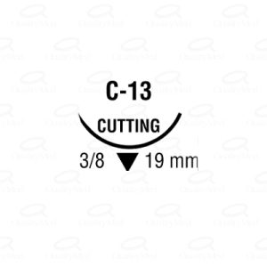 BIOSYN INC 3-0 REV CORT 3/8 19MM 75CM